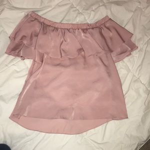 Mauve off the shoulder top, size xs